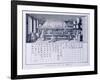 Plate Showing Chemical Laboratory and Table of Affinities from Denis Diderot-null-Framed Giclee Print