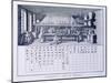 Plate Showing Chemical Laboratory and Table of Affinities from Denis Diderot-null-Mounted Giclee Print