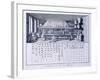 Plate Showing Chemical Laboratory and Table of Affinities from Denis Diderot-null-Framed Giclee Print