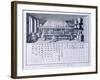 Plate Showing Chemical Laboratory and Table of Affinities from Denis Diderot-null-Framed Giclee Print