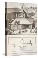 Plate Showing Forge and Measuring Instruments from Denis Diderot, Jean Baptiste Le Rond D'Alembert-null-Stretched Canvas