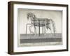 Plate Showing Iron Framework of Equestrian Statue and Pillars Supporting it from Denis Diderot-null-Framed Giclee Print