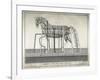 Plate Showing Iron Framework of Equestrian Statue and Pillars Supporting it from Denis Diderot-null-Framed Giclee Print