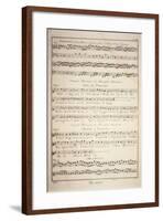 Plate Showing Sheet Music with Three Examples of Ancient Greek Music and a Chinese Air-null-Framed Giclee Print