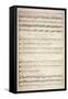 Plate Showing Sheet Music with Three Examples of Ancient Greek Music and a Chinese Air-null-Framed Stretched Canvas