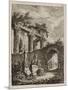 Plate Three from Evenings in Rome, 1763-64-Hubert Robert-Mounted Giclee Print