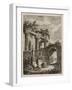 Plate Three from Evenings in Rome, 1763-64-Hubert Robert-Framed Premium Giclee Print