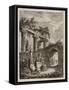 Plate Three from Evenings in Rome, 1763-64-Hubert Robert-Framed Stretched Canvas