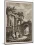 Plate Three from Evenings in Rome, 1763-64-Hubert Robert-Mounted Giclee Print