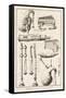 Plate Vi: Wind Instruments from the Encyclopedia of Denis Diderot-Robert Benard-Framed Stretched Canvas