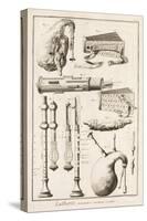 Plate Vi: Wind Instruments from the Encyclopedia of Denis Diderot-Robert Benard-Stretched Canvas