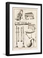 Plate Vi: Wind Instruments from the Encyclopedia of Denis Diderot-Robert Benard-Framed Giclee Print