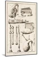Plate Vi: Wind Instruments from the Encyclopedia of Denis Diderot-Robert Benard-Mounted Giclee Print