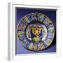 Plate With, Ceramic with Coat of Arm Belonging to Cardinal, Umbria, Italy, 16th Century-null-Framed Giclee Print
