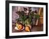 Plate with Fruit and Earthenware-Paul Cézanne-Framed Art Print