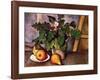 Plate with Fruit and Earthenware-Paul Cézanne-Framed Art Print