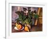 Plate with Fruit and Earthenware-Paul Cézanne-Framed Art Print