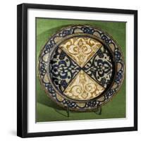 Plate with Hispano-Moorish Decorations-null-Framed Giclee Print