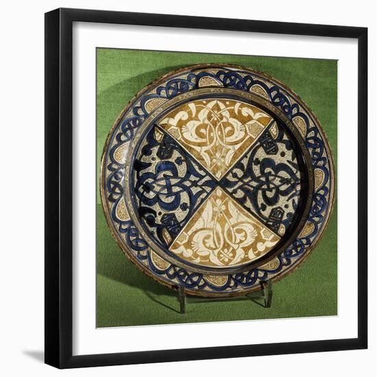 Plate with Hispano-Moorish Decorations-null-Framed Giclee Print