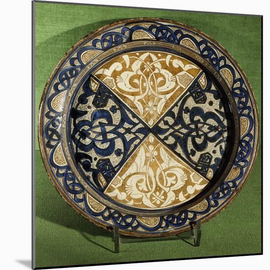 Plate with Hispano-Moorish Decorations-null-Mounted Giclee Print