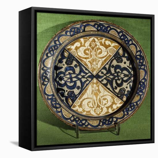 Plate with Hispano-Moorish Decorations-null-Framed Stretched Canvas