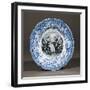 Plate with Humorous Illustration, Earthernware with Decorative Decal, France-null-Framed Giclee Print