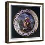 Plate with Mythological Scene Depicting Deianira and Nessus-null-Framed Giclee Print