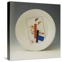 Plate with Suprematist Decoration-Kasimir Severinovich Malevich-Stretched Canvas