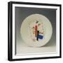 Plate with Suprematist Decoration-Kasimir Severinovich Malevich-Framed Giclee Print