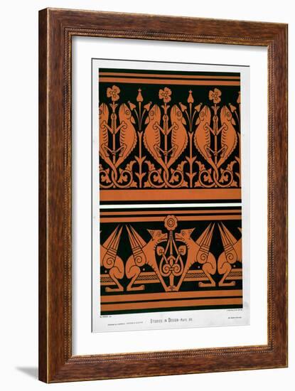 Plate Xiv from 'studies in Design', C.1874-76 (Litho)-Christopher Dresser-Framed Giclee Print