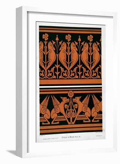 Plate Xiv from 'studies in Design', C.1874-76 (Litho)-Christopher Dresser-Framed Giclee Print