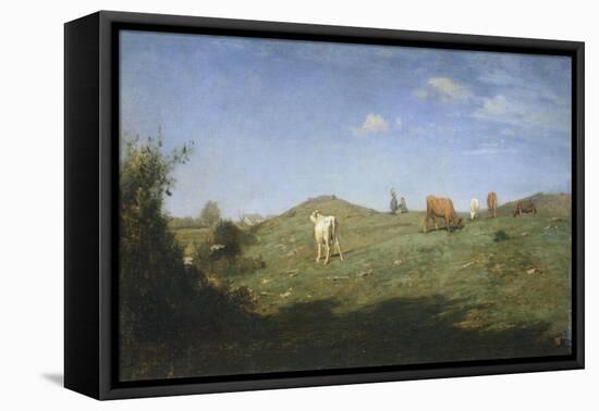 Plateau in Bugey, 1859-1860-Antonio Fontanesi-Framed Stretched Canvas