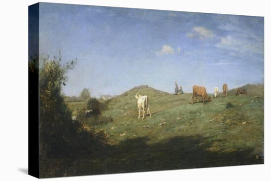 Plateau in Bugey, 1859-1860-Antonio Fontanesi-Stretched Canvas