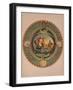 'Plateau in Majolica Ware', 1863-Robert Dudley-Framed Giclee Print