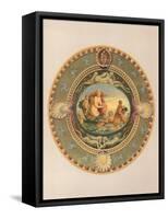 Plateau in Majolica Ware, Presented by the Earl of Mount Edgecumbe-Robert Dudley-Framed Stretched Canvas