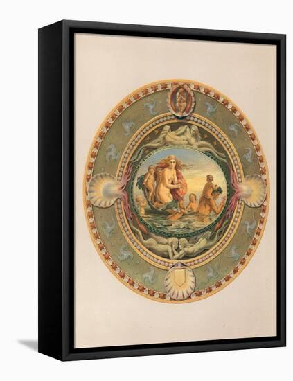 Plateau in Majolica Ware, Presented by the Earl of Mount Edgecumbe-Robert Dudley-Framed Stretched Canvas