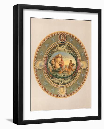 Plateau in Majolica Ware, Presented by the Earl of Mount Edgecumbe-Robert Dudley-Framed Giclee Print