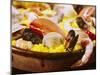 Plateful of Paella Made with Mussels, Shrimp and Rice-John Dominis-Mounted Photographic Print