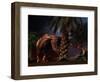 Plateosaurus Was a Dinosaur That Lived During the Late Triassic Period-null-Framed Art Print