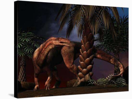 Plateosaurus Was a Dinosaur That Lived During the Late Triassic Period-null-Stretched Canvas