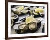 Plates of Fresh Oysters, Sydney's Fish Market at Pyrmont, Sydney, Australia-Andrew Watson-Framed Photographic Print