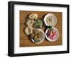 Plates of Traditional Food, Falafel, Babaghanoush and Shawarma, Egypt, North Africa-Upperhall Ltd-Framed Photographic Print