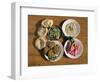 Plates of Traditional Food, Falafel, Babaghanoush and Shawarma, Egypt, North Africa-Upperhall Ltd-Framed Photographic Print