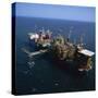 Platform and Drilling Rigs, Morecambe Bay Gas Field, England, United Kingdom, Europe-Nick Wood-Stretched Canvas