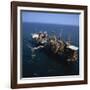 Platform and Drilling Rigs, Morecambe Bay Gas Field, England, United Kingdom, Europe-Nick Wood-Framed Photographic Print