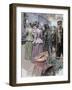 Platform at a Railway Station in Late 19Th Century-Tarker-Framed Giclee Print