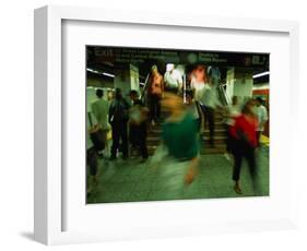 Platform Crowd at Grand Central Terminal, New York City, New York, USA-Angus Oborn-Framed Photographic Print