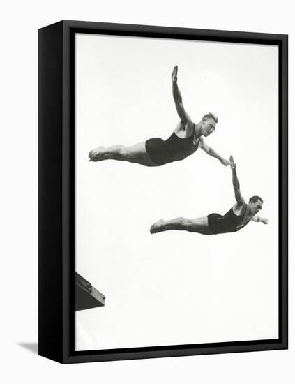 Platform Diving at the Berlin Olympic Games, 1936-null-Framed Stretched Canvas