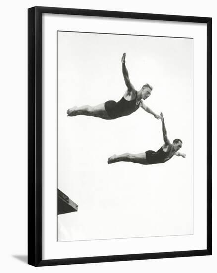 Platform Diving at the Berlin Olympic Games, 1936-null-Framed Premium Photographic Print