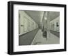 Platform with Advertising Posters, Holborn Underground Tram Station, London, 1931-null-Framed Photographic Print